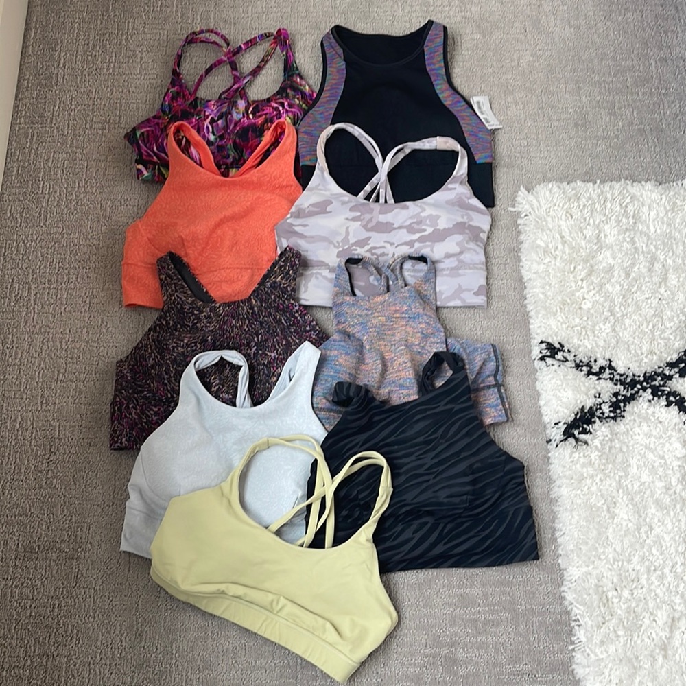 Bundle of 9 Lululemon bras! 🥰